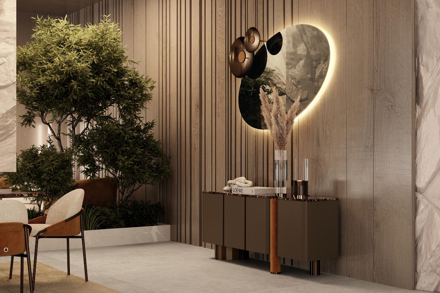 Miroir mural ovale Bon Ton