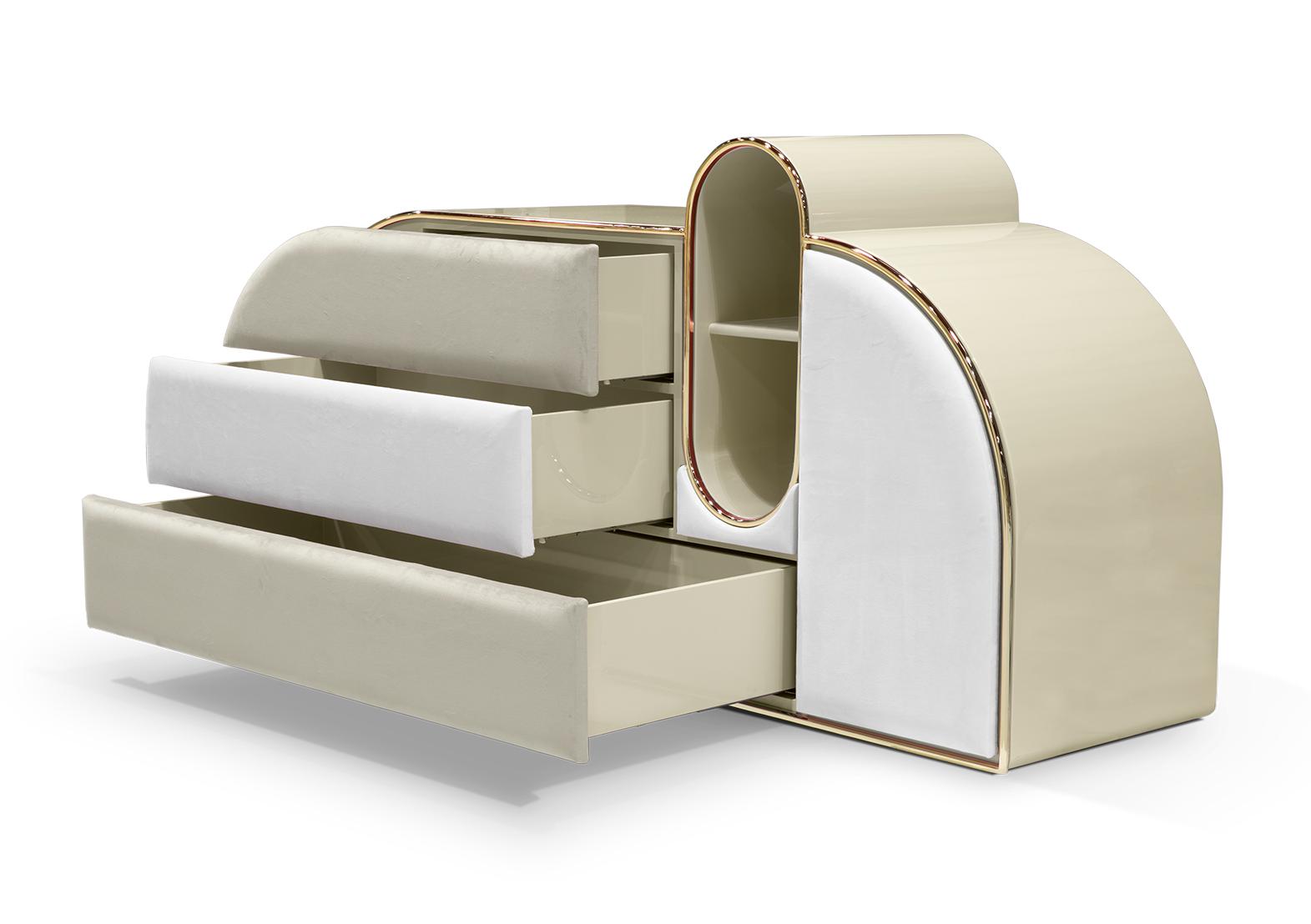 Commode triple Barbe à papa