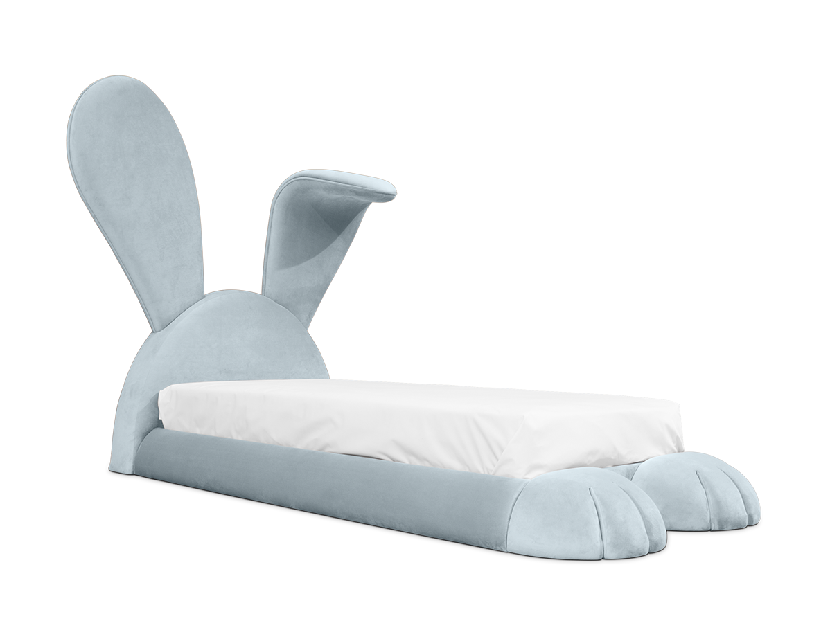 Knuffelig konijn hol bed