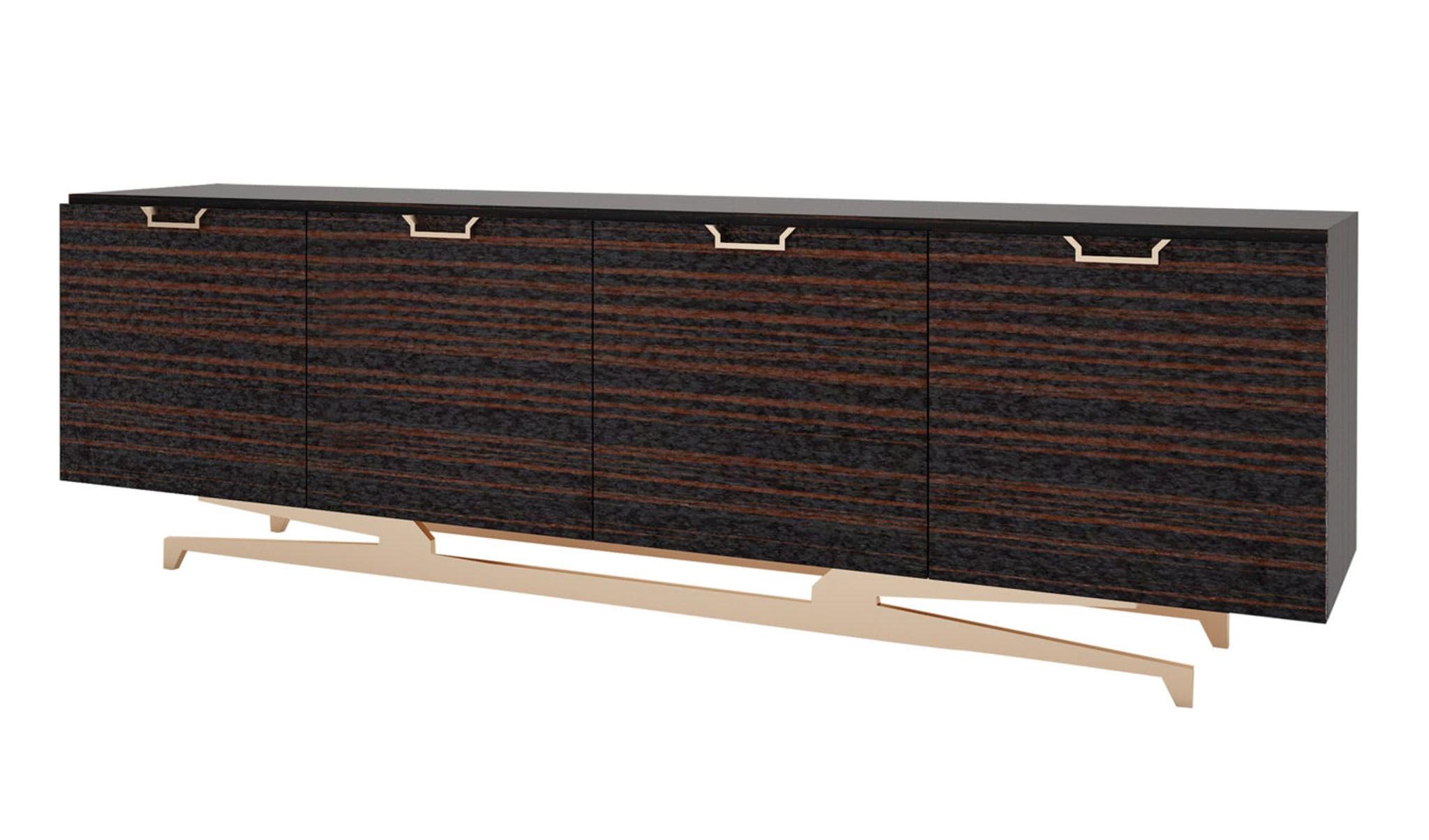 Wall Street Italiaans dressoir | Afwerking: Mat fineer | Afmetingen: B 187 × D 53 × H 78 cm