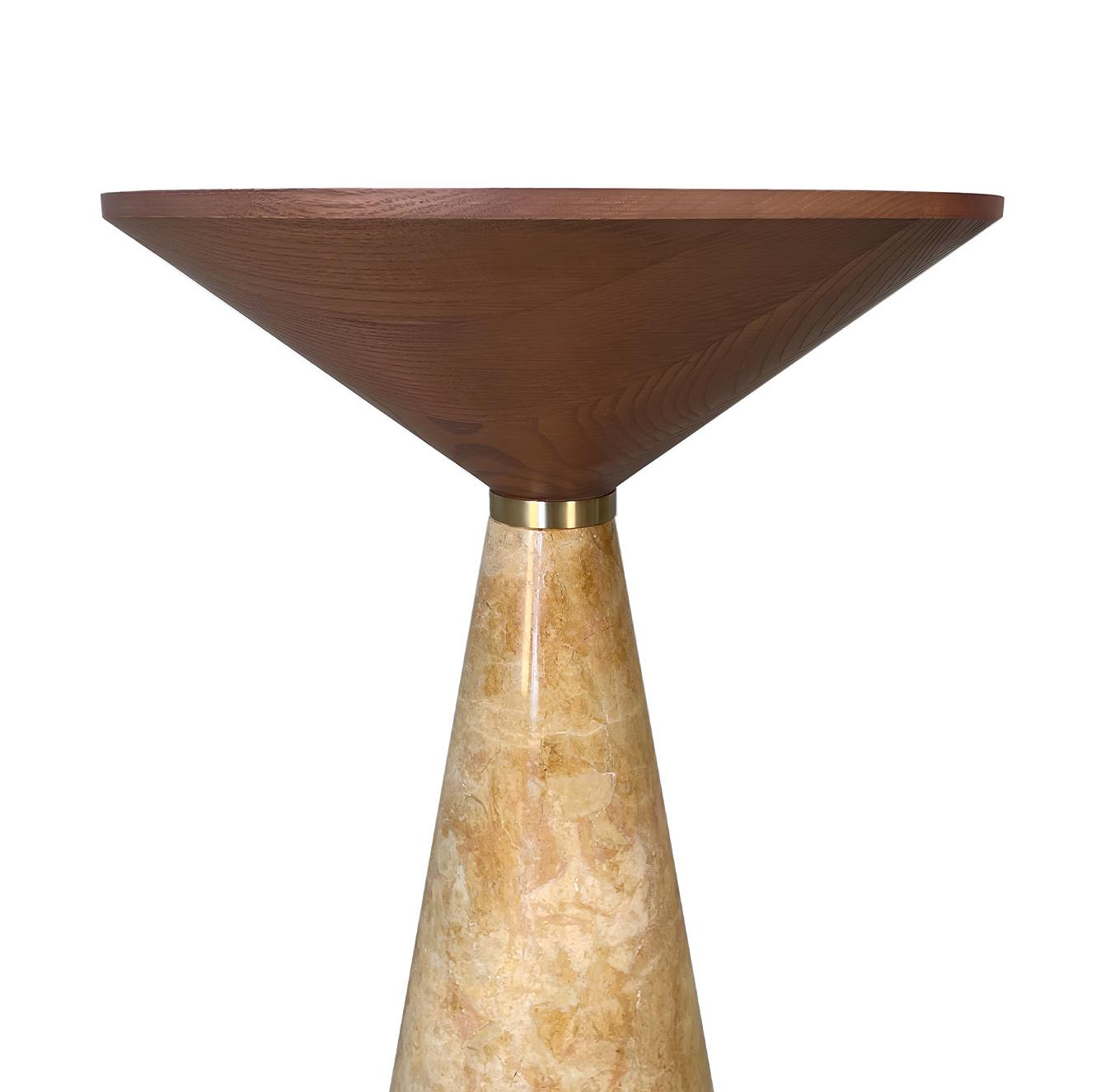 Table Cino en marbre jaune