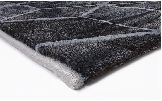 Geometric grijs tapijt | Maat: 160 × 230 cm