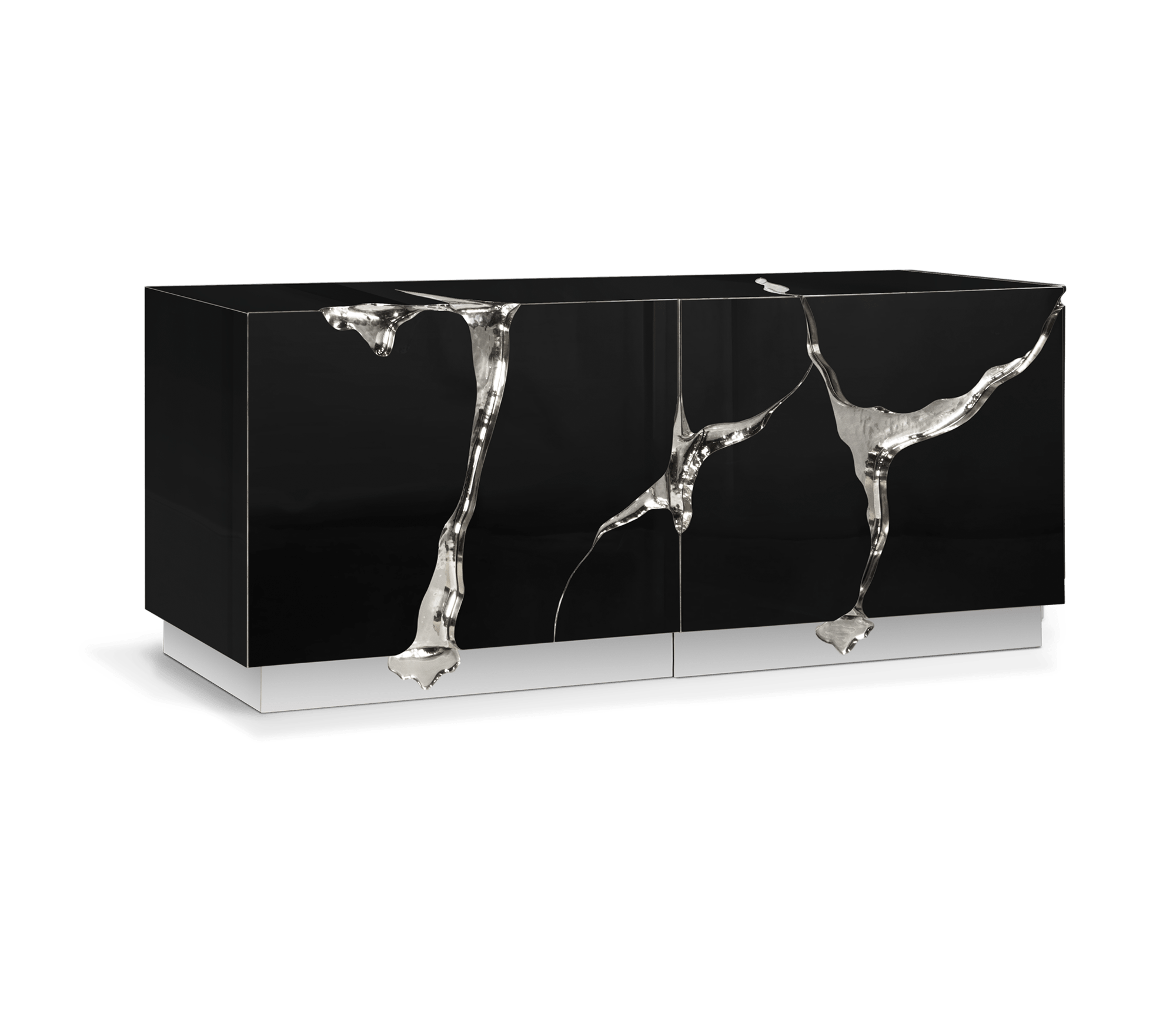 Buffet Fissure argent et noir