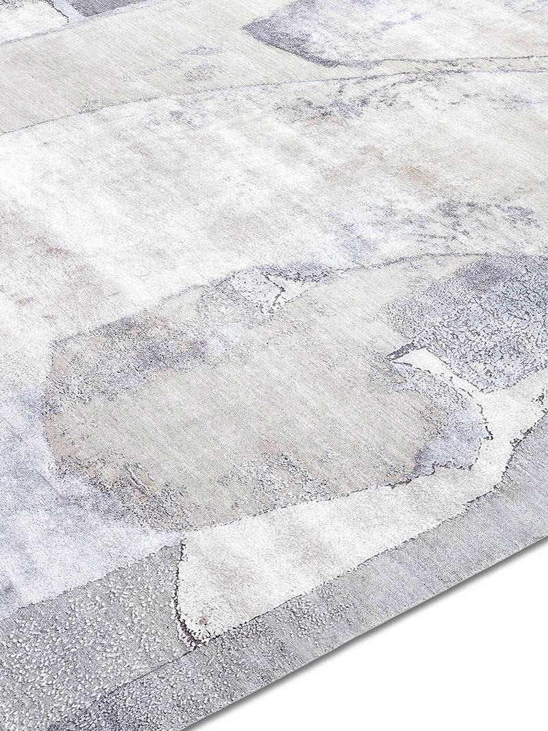 Snow Silver handgeweven vloerkleed