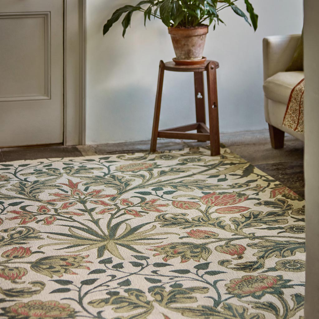 Tapis Hyacinth naturel artisanal | Taille: 140 × 200 cm