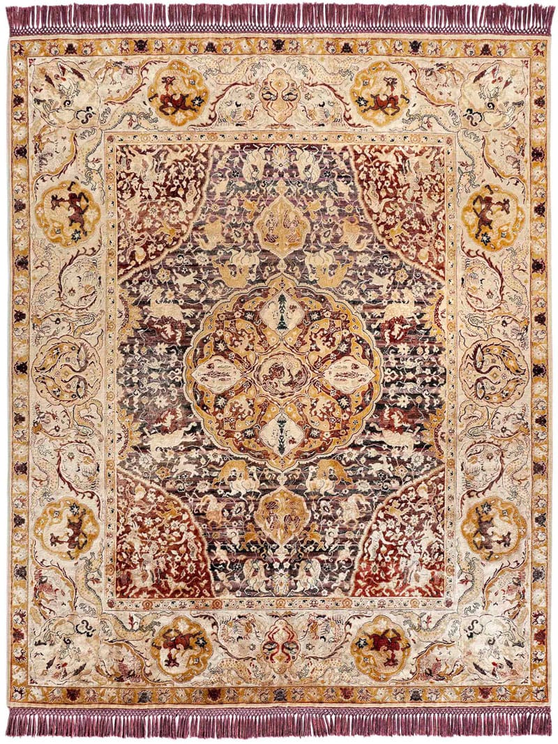 Tapis de luxe noué à la main Gold