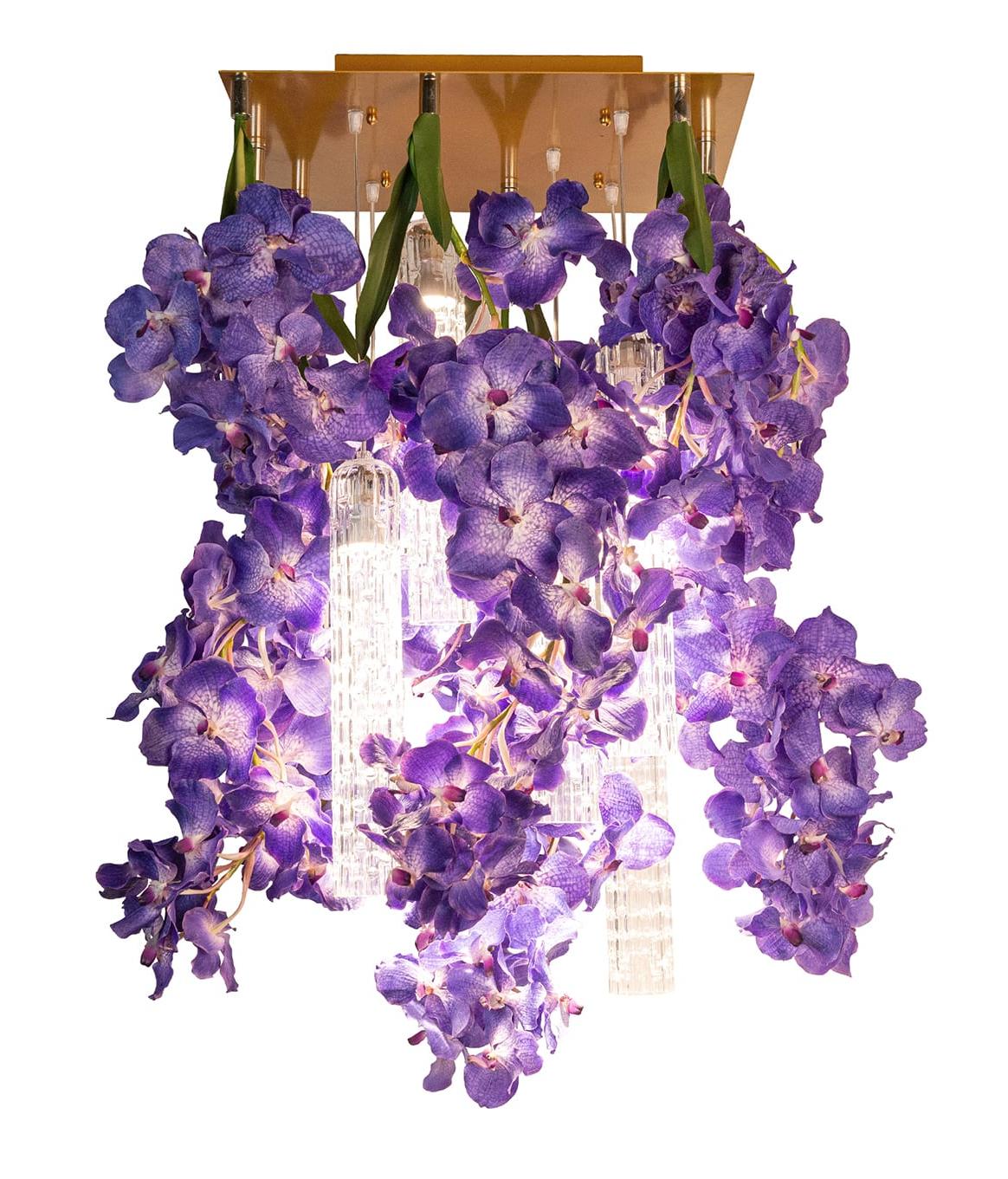 Lustre carré Vanda