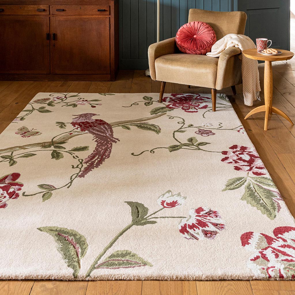 Summer Palace cranberry/druif vloerkleed | Maat: 140 × 200 cm