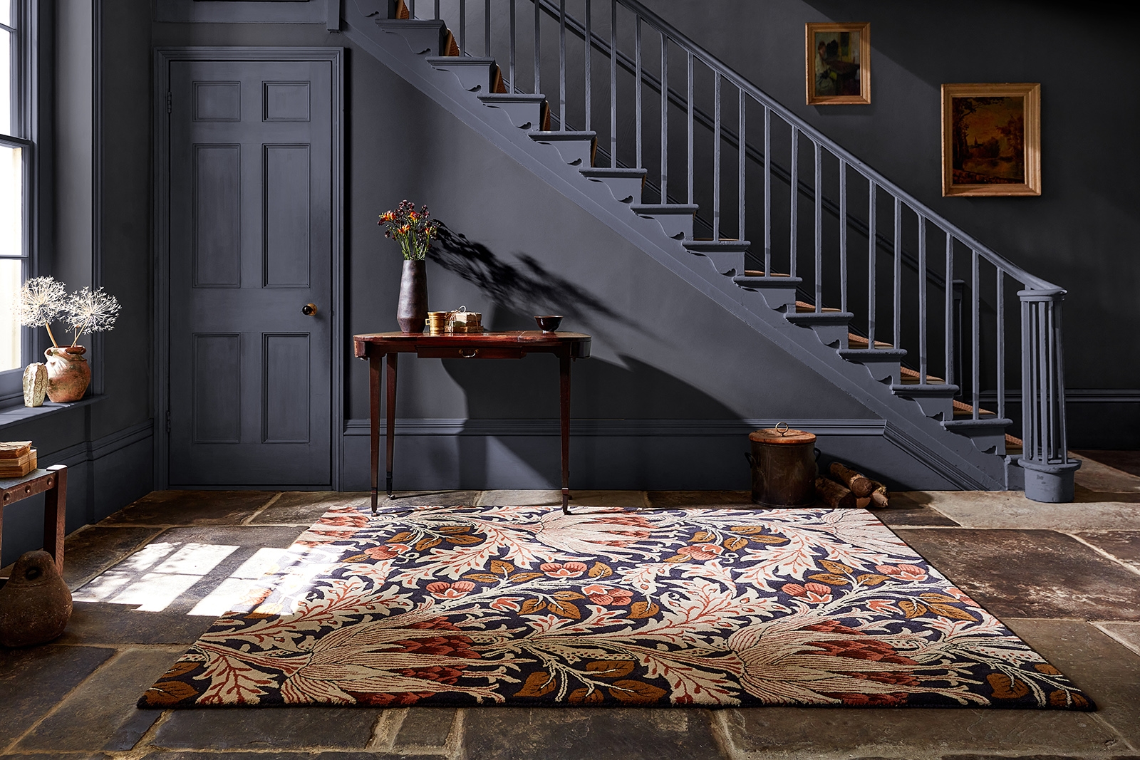 Artichoke amber/houtskool vloerkleed | Maat: 250 × 350 cm