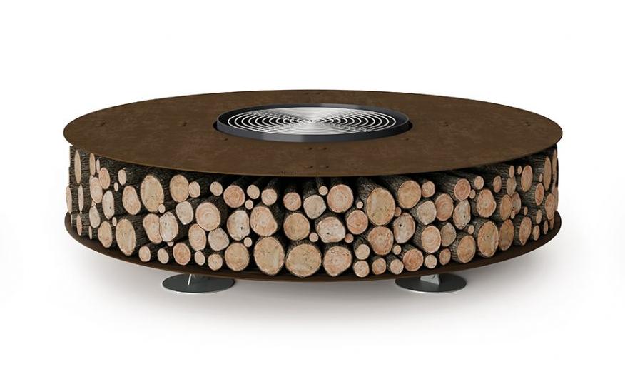 Zero staal vuurplaats | Afwerking: Zwart | Afmetingen: Ø 300 cm