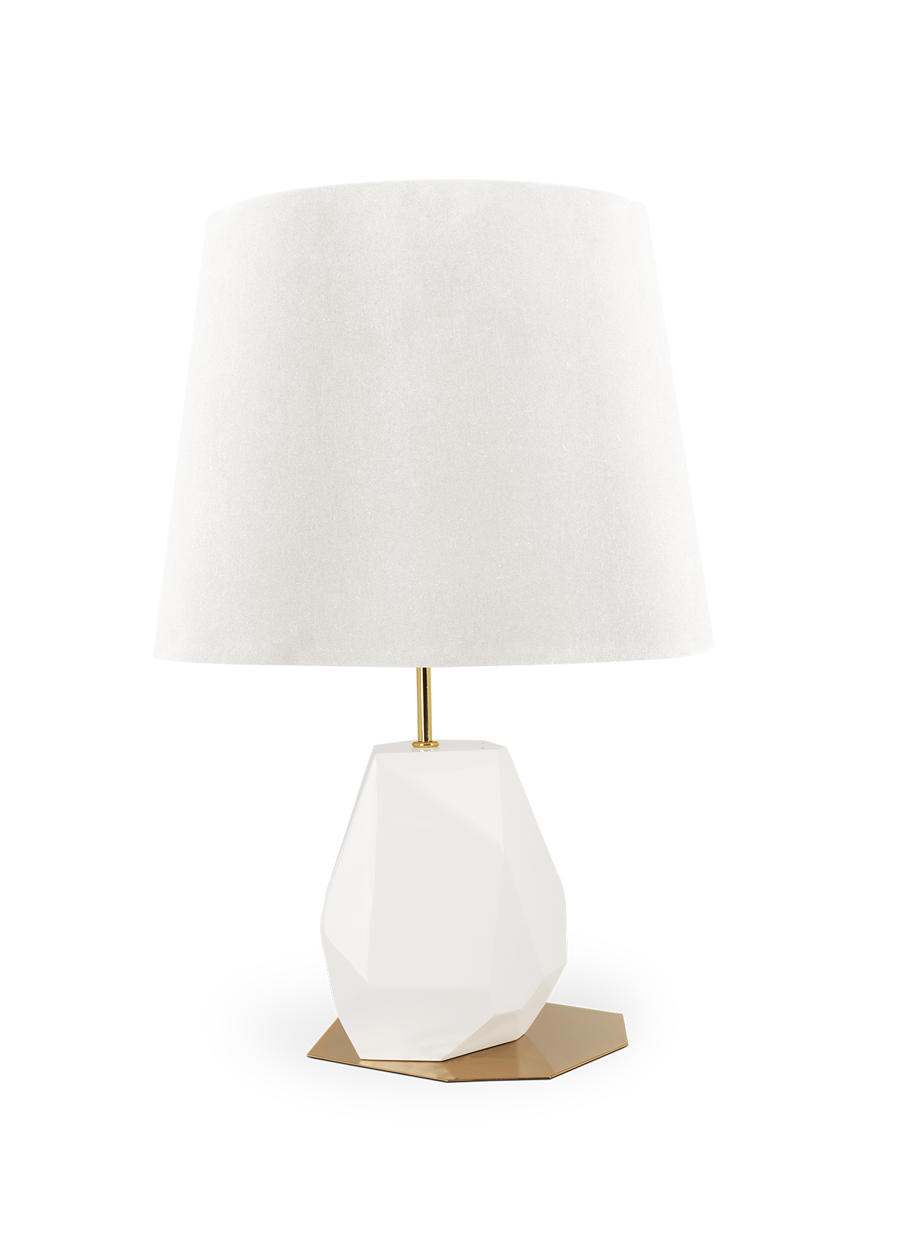 Petite lampe de table Essence blanche