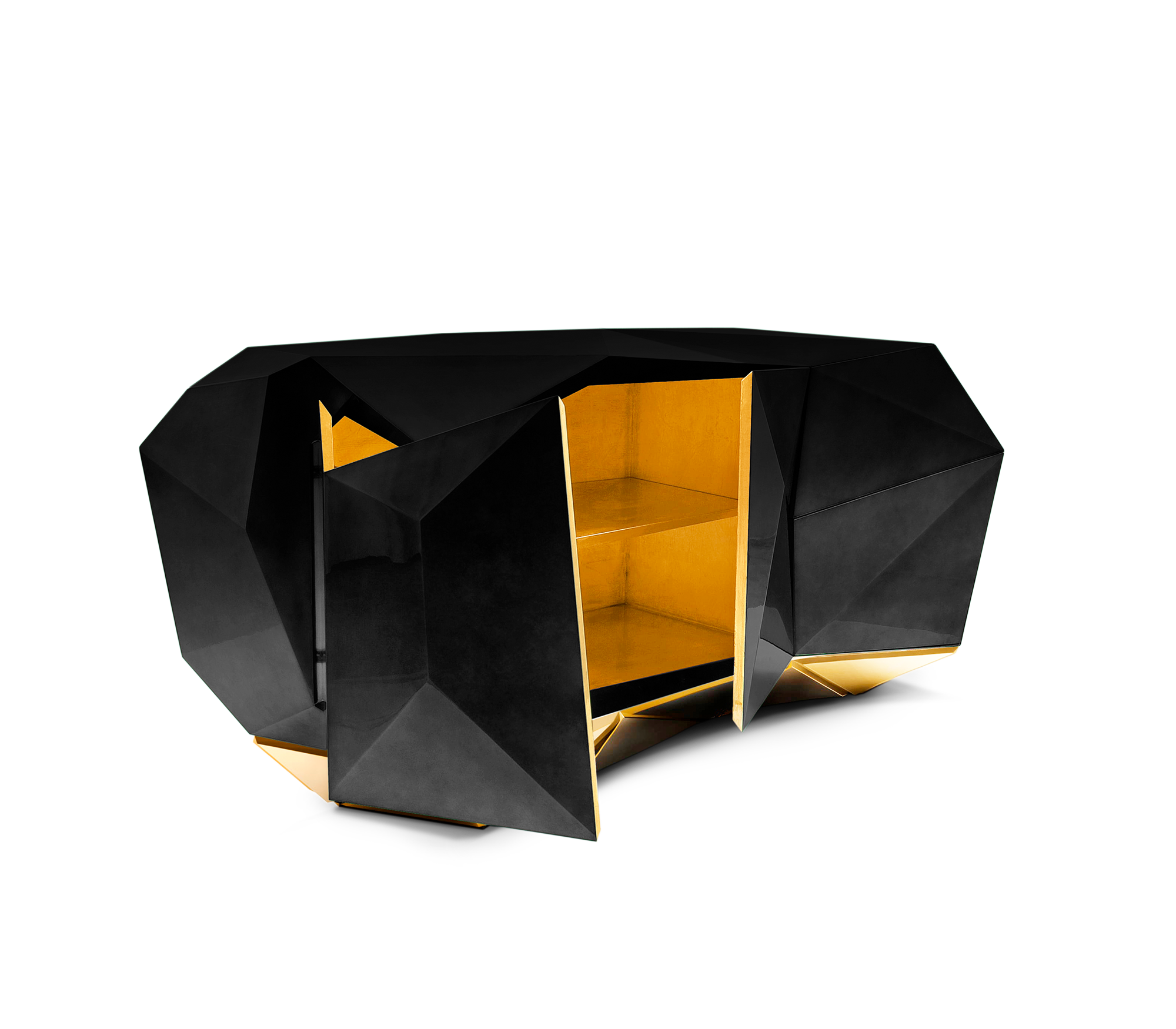 Prism 3 zwart dressoir
