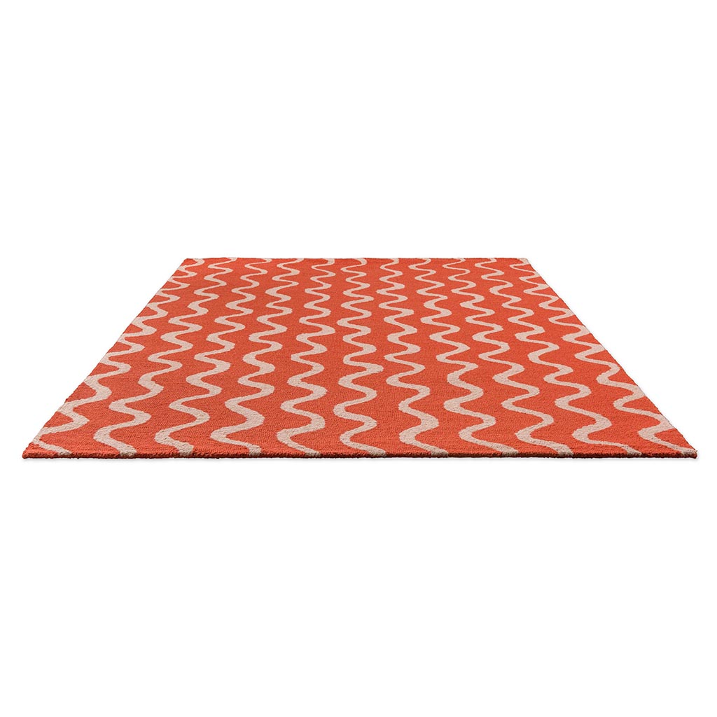 Ribbon koraal vloerkleed