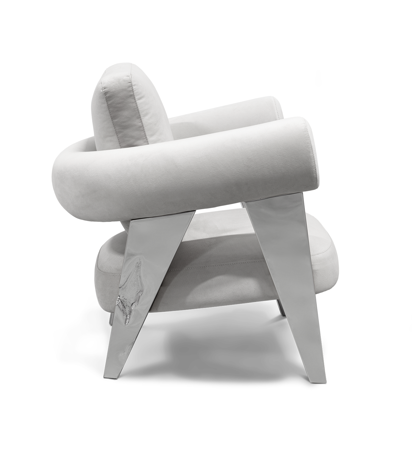 Fauteuil argenté Enigma