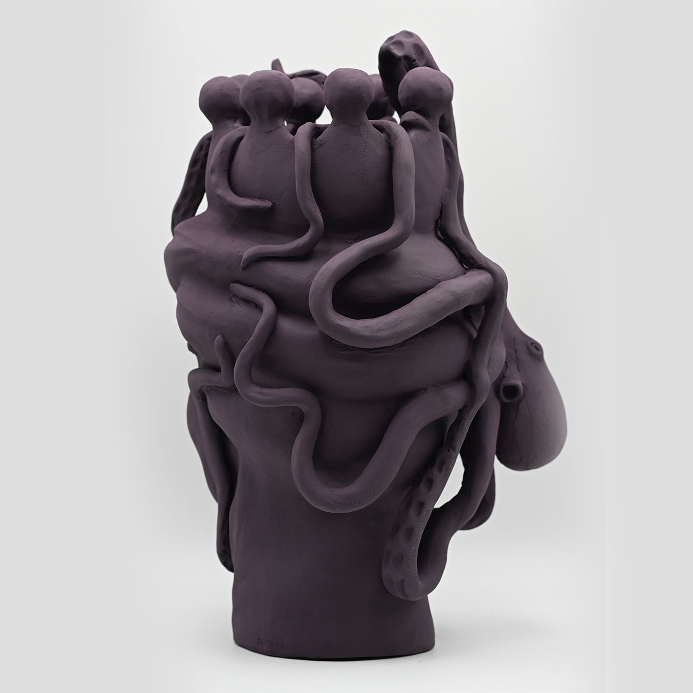 Sculpture artisanale brune Moorkop
