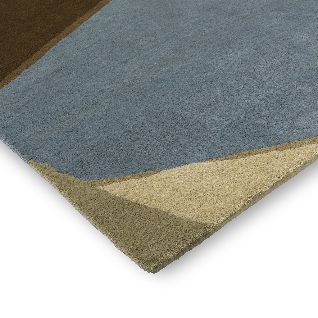 Tapis Sumi Reflect bleuet/épices | Taille: 140 × 200 cm