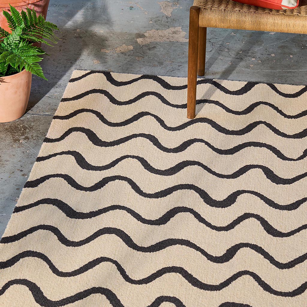 Tapis Ribbon charbon | Taille: 200 × 280 cm