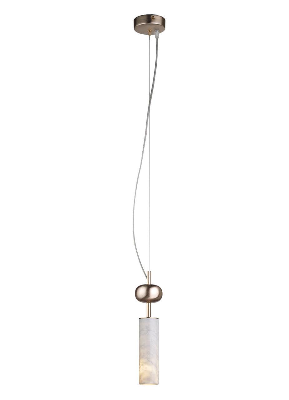 Carrara marmeren hanglamp met gouden afwerking