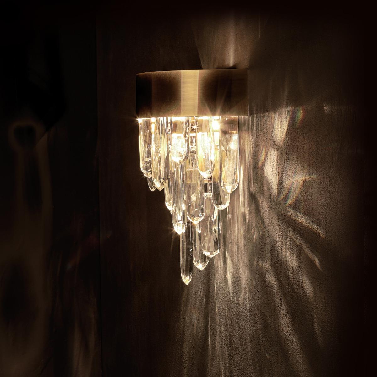 Messing stroom wandlamp
