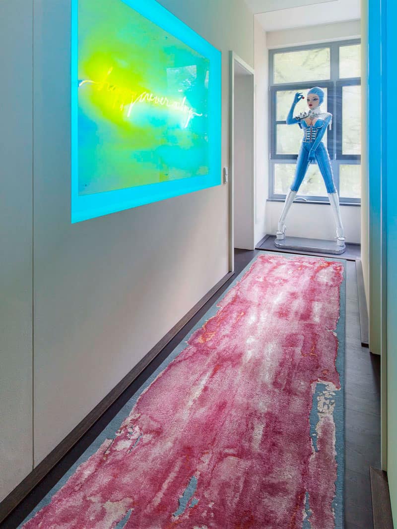 Tapis de luxe noué à la main Mono