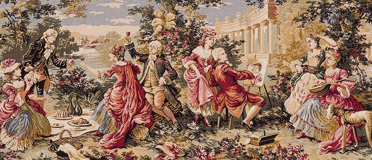 Tapisserie murale Fête champêtre sans bordure