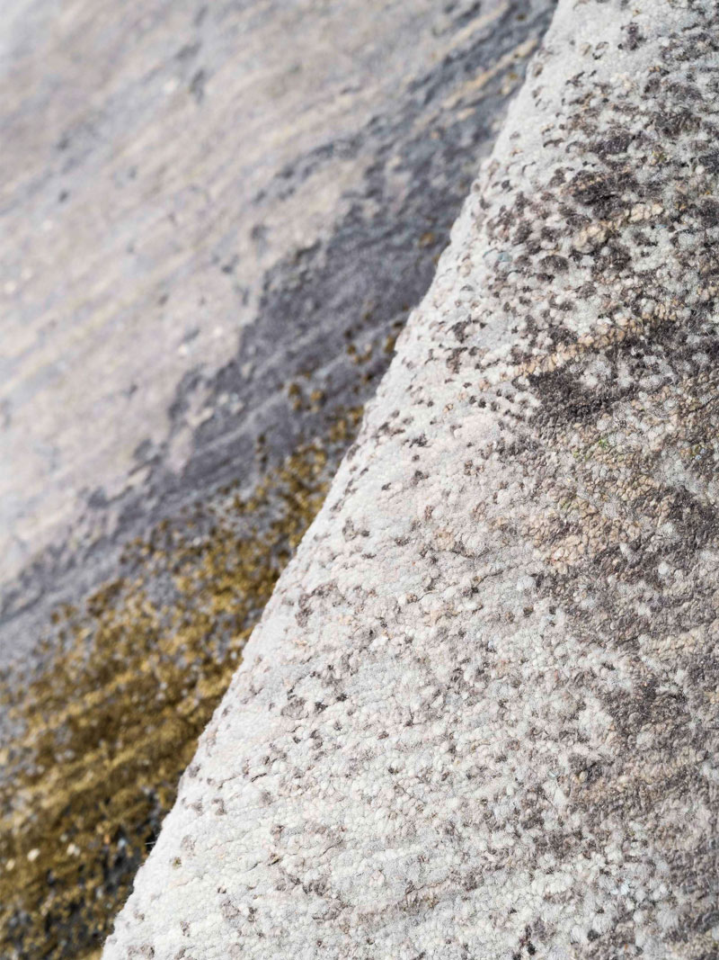 Tapis tissé main Green Rust | Taille: 183 × 274 cm