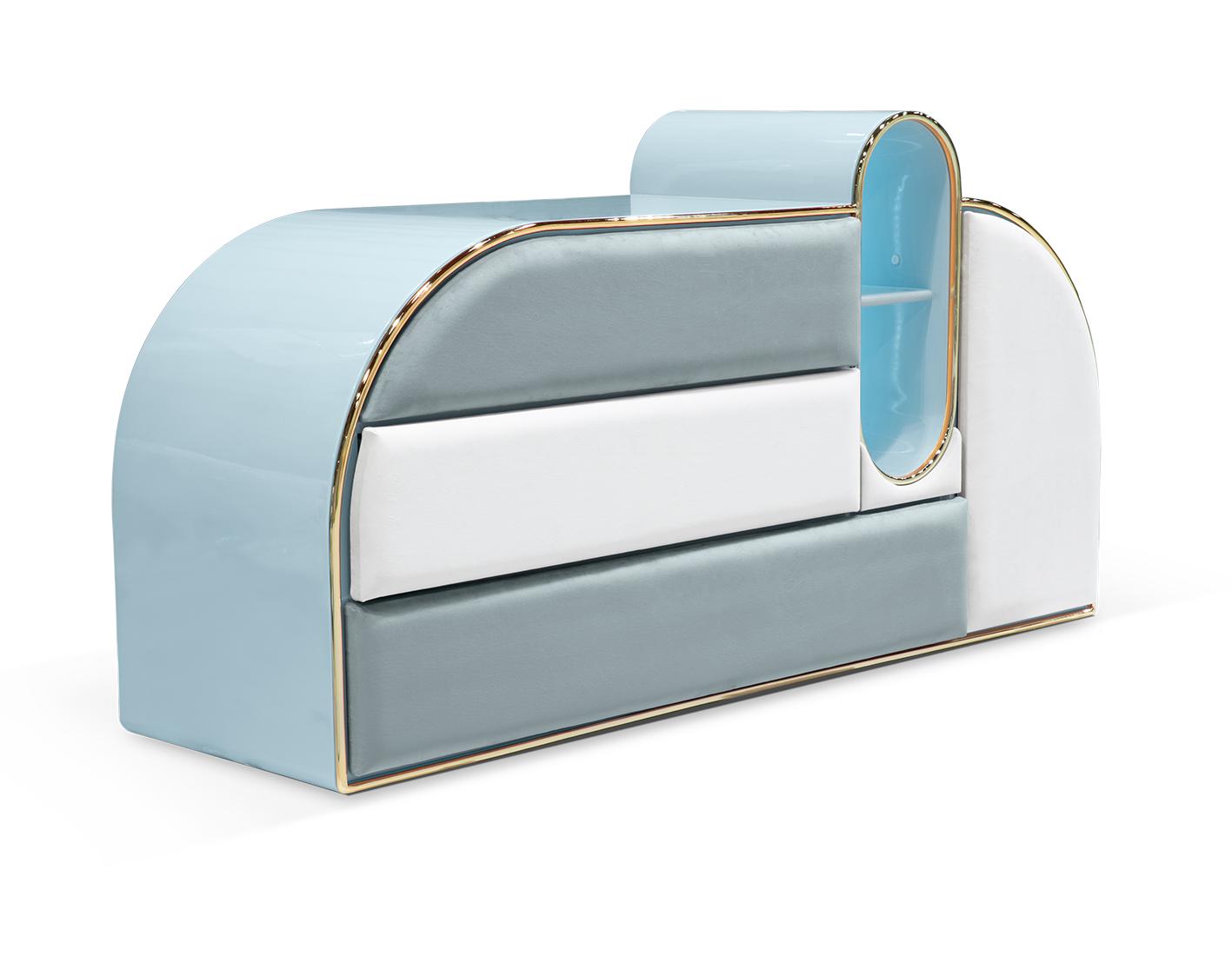 Commode triple Barbe à papa