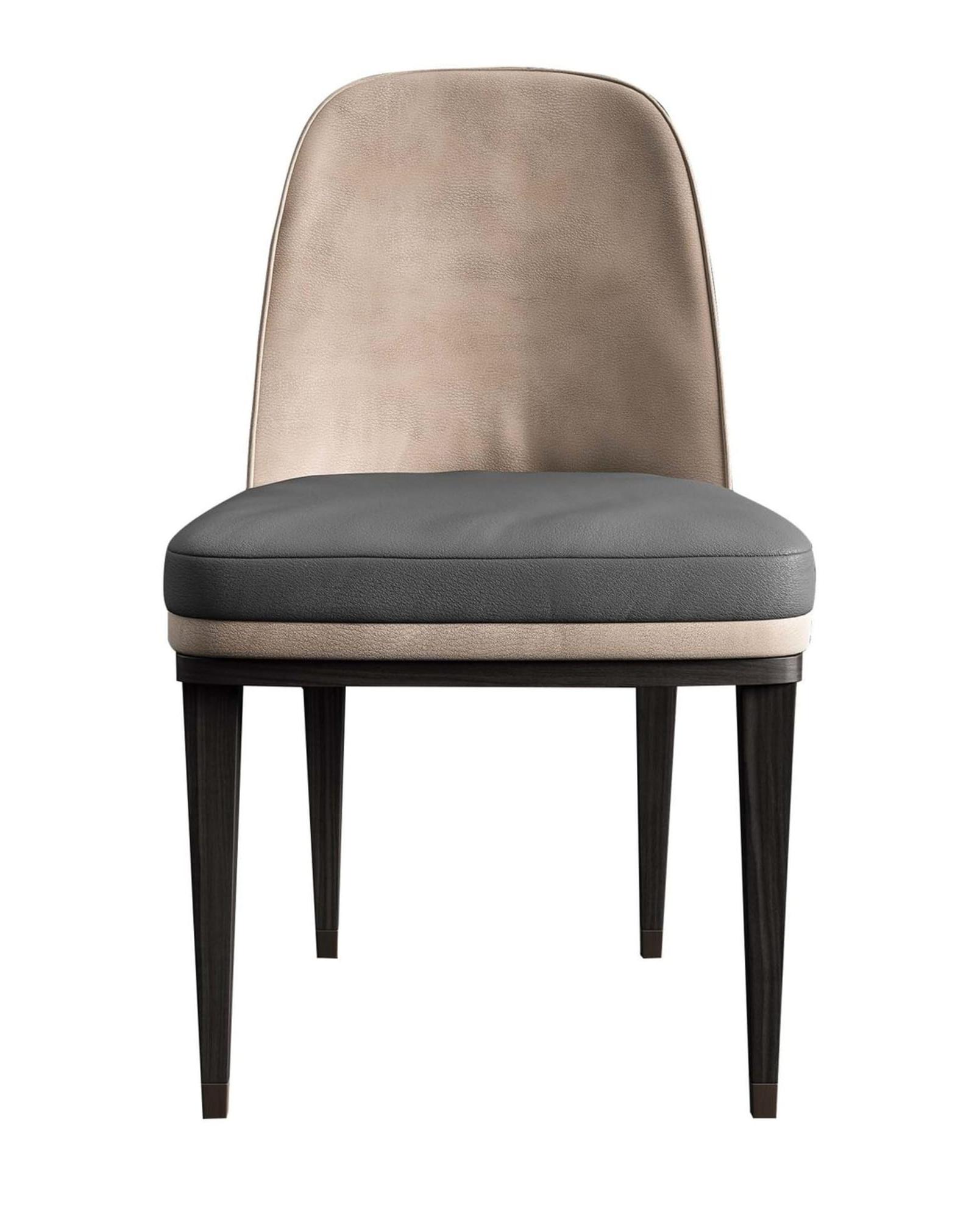 Chaise de salle à manger en cuir