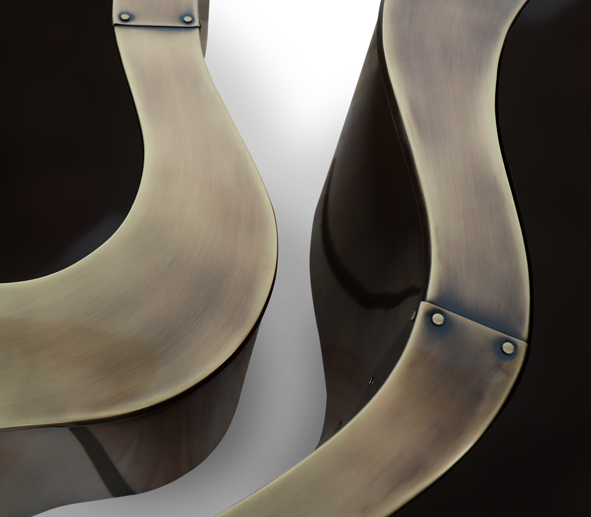 Ensemble de tables basses Crest patinées de luxe