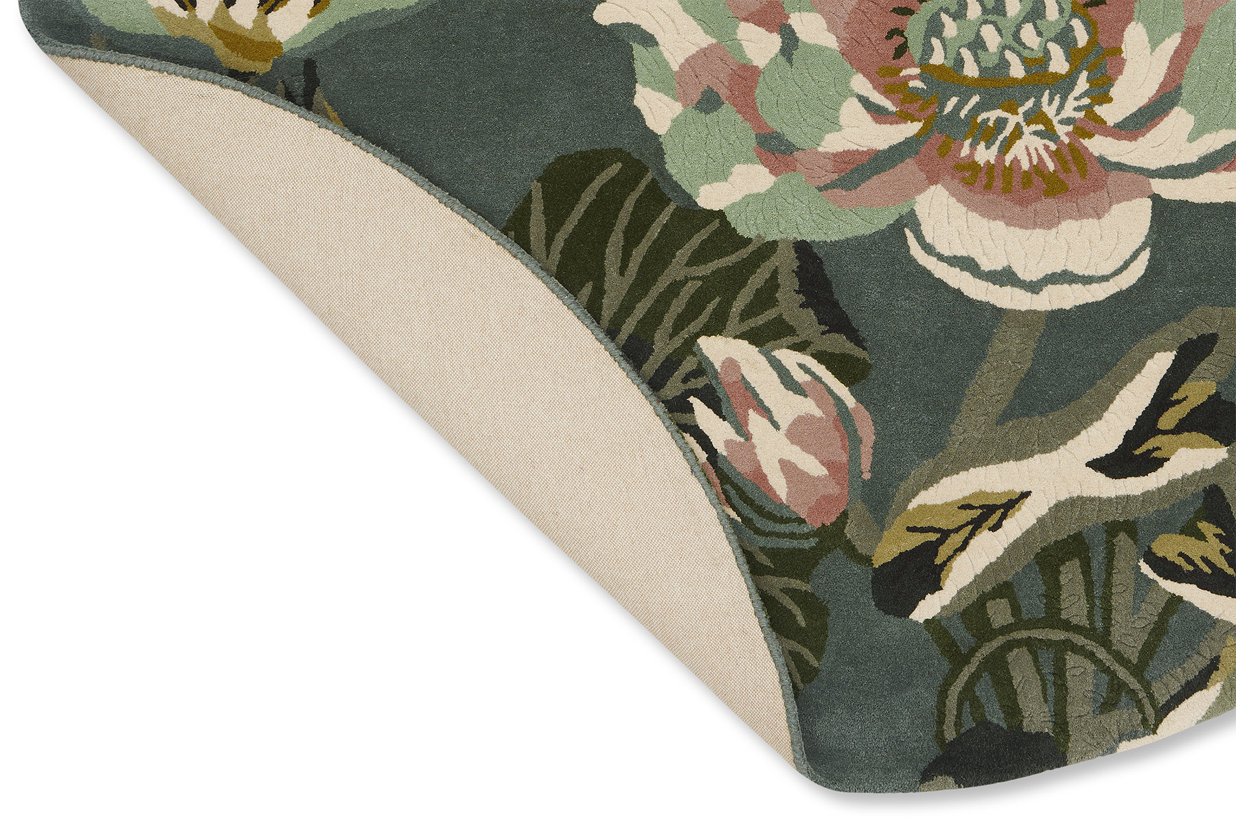Waterlily middernachtvijver rond vloerkleed