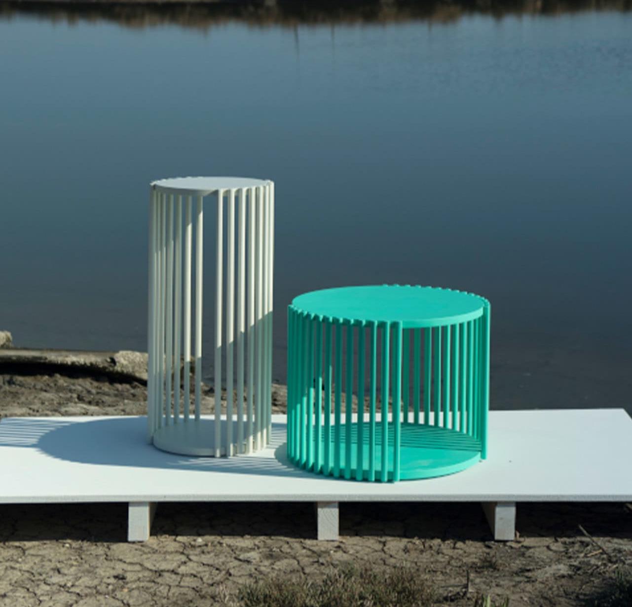 Table basse verte basse