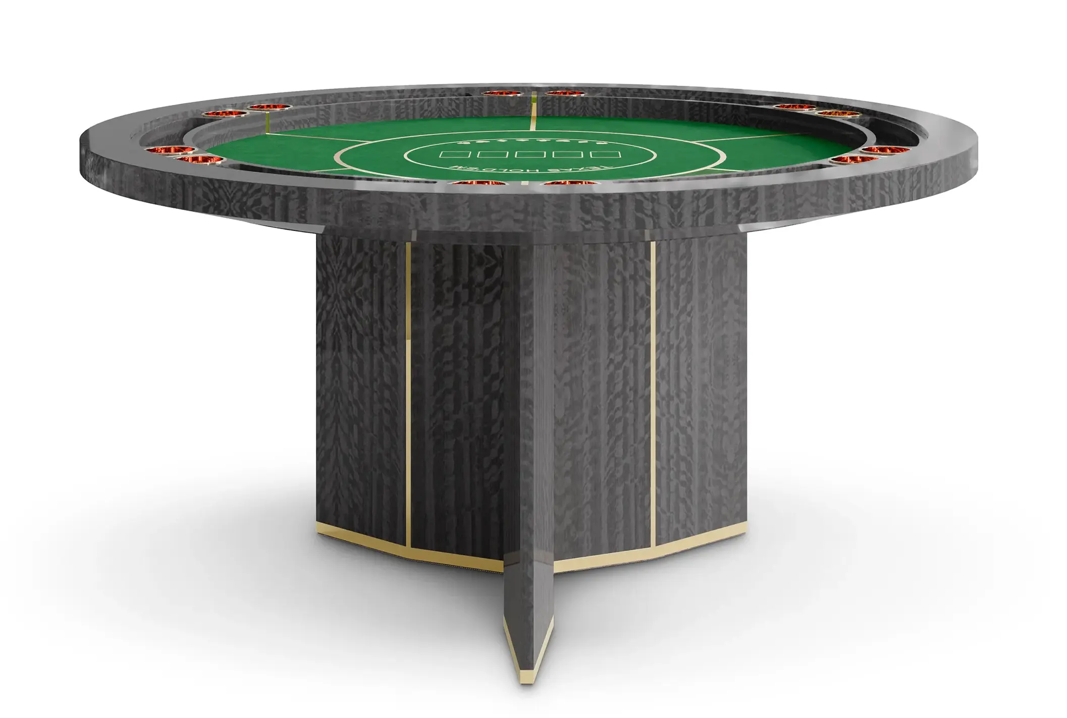 Elite grijze pokertafel