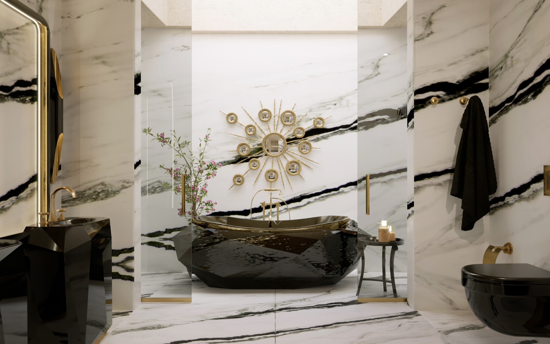 Gemstone wastafel