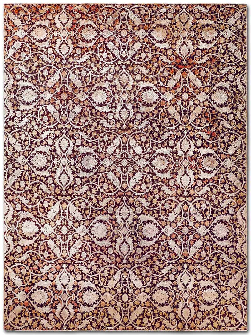 Antelope blauw handgeweven tapijt | Maat: 183 × 274 cm