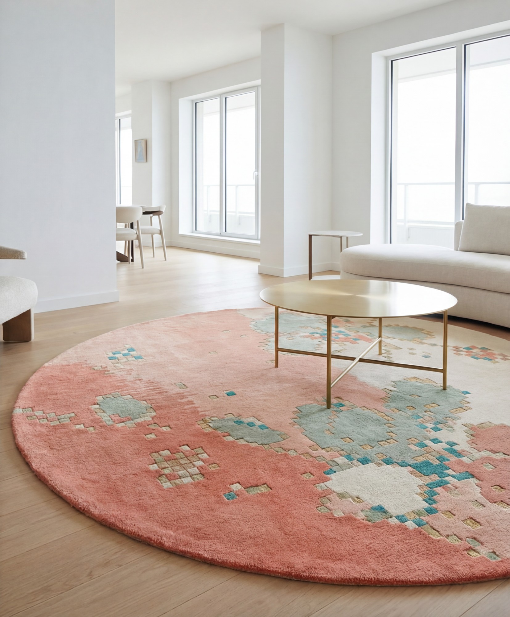 Tapis Coral Blossom | Taille: Ø 200 cm