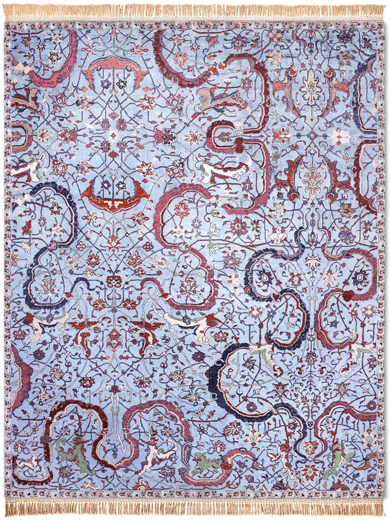 Tapis de luxe Tabriz Light Blue