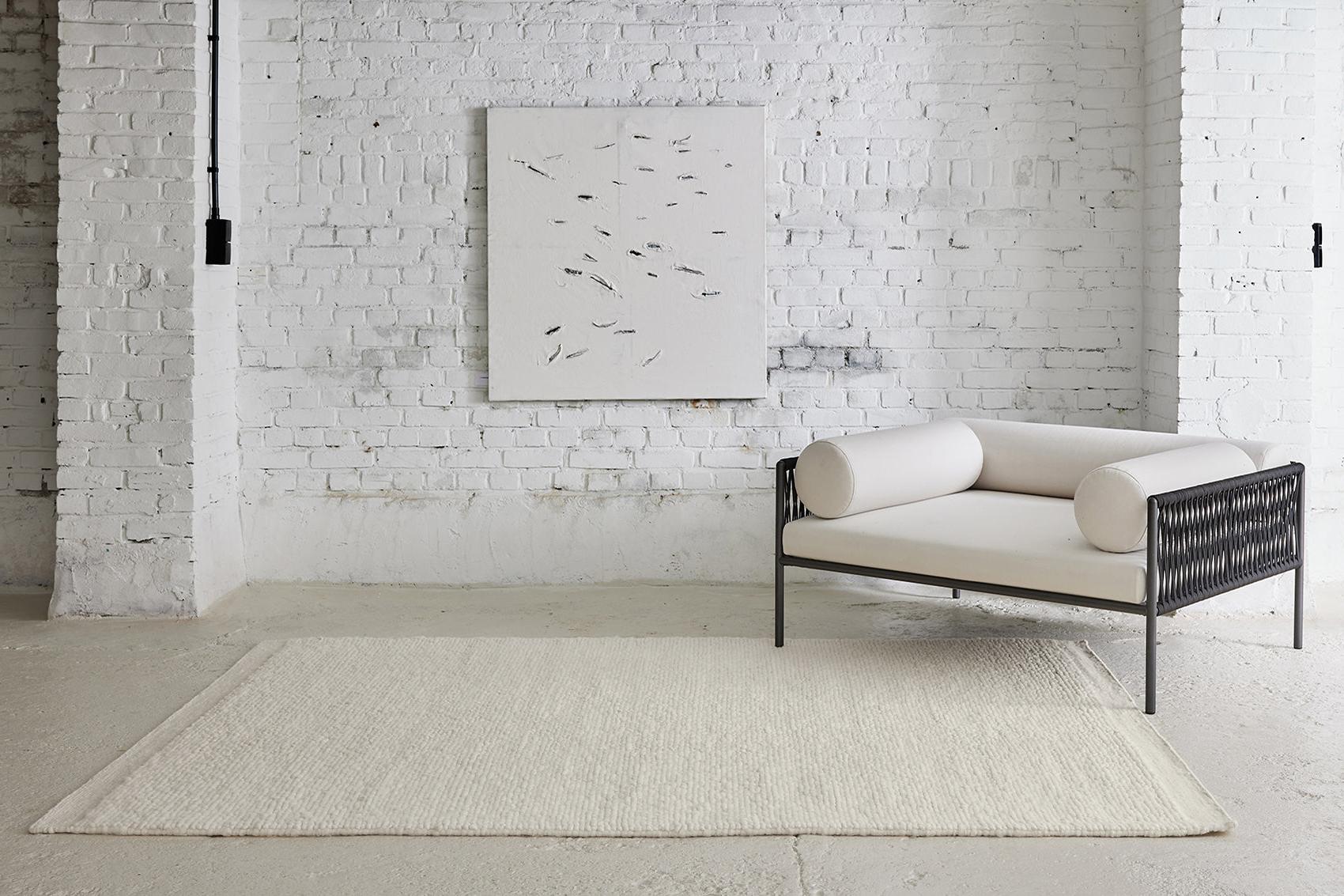 Tapis Cocoon 1 blanc | Taille: 200 × 300 cm