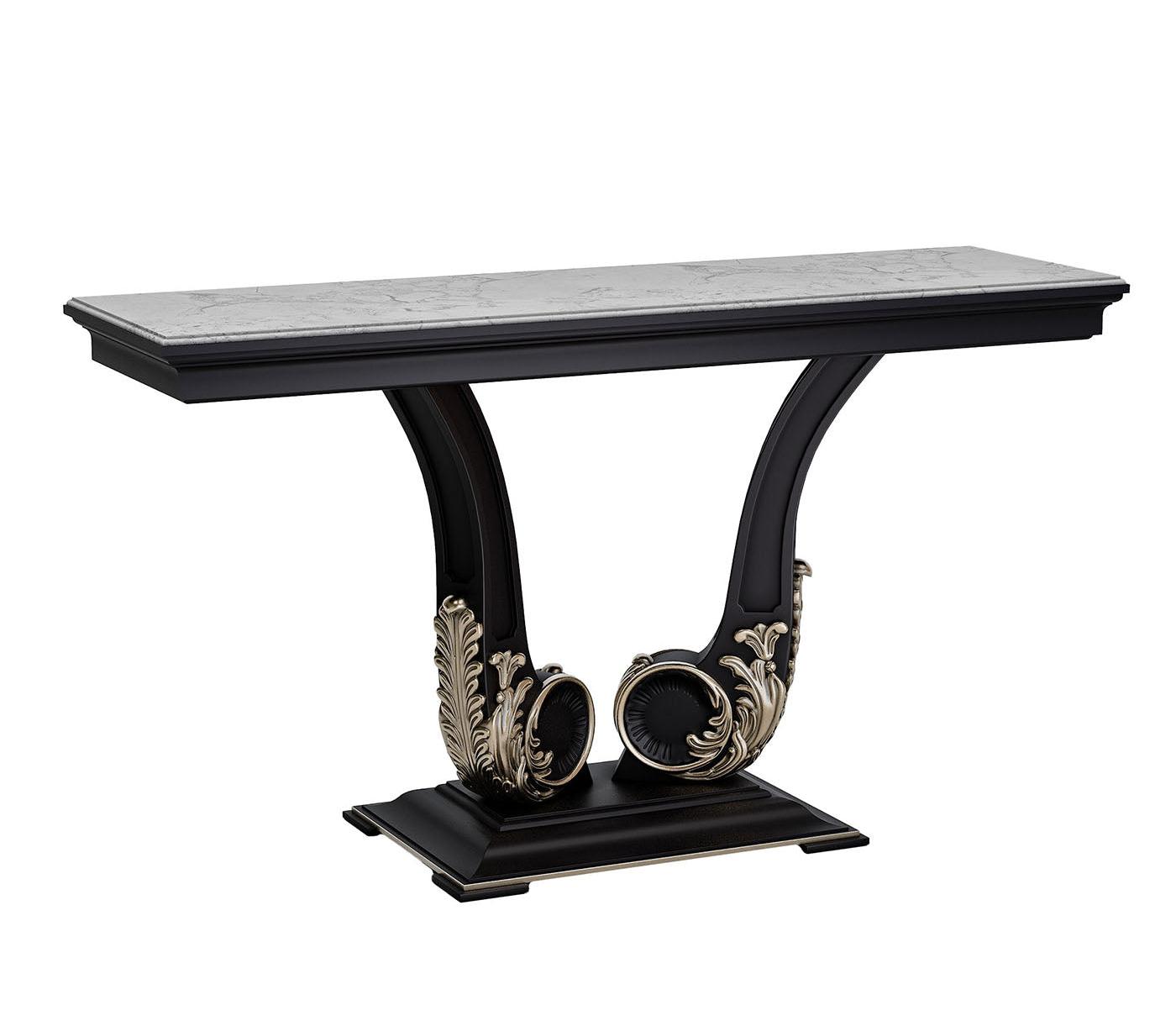 Console plateau marbre