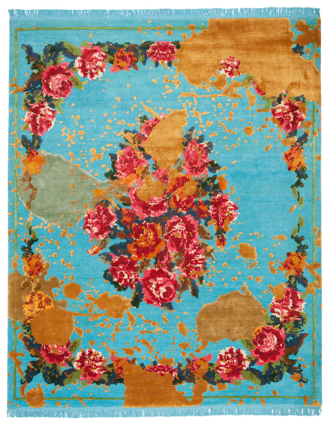 Tapis Sofianka Splashed Sibirianblue or