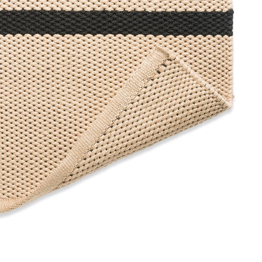 Deck houtskoolzwart outdoor vloerkleed