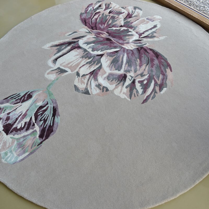 Tapis rond Tranquility beige | Taille: Ø 200 cm