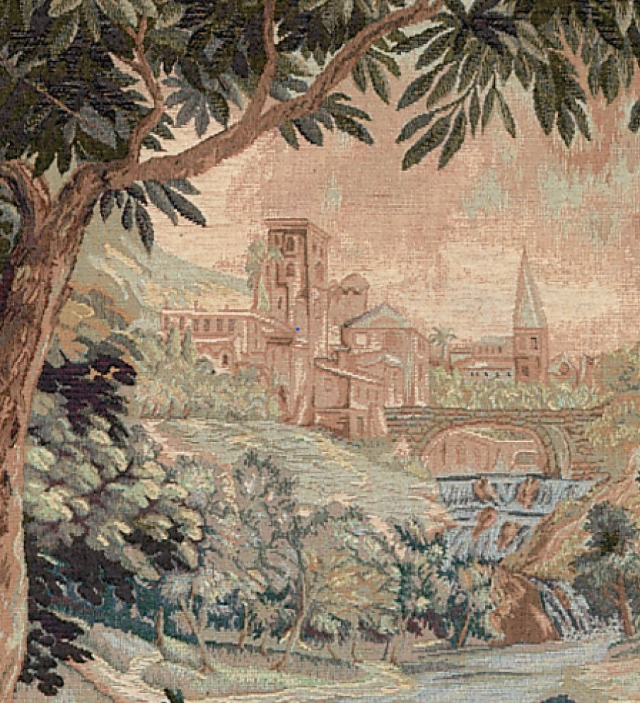 Tapisserie murale Cascade de porte gauche