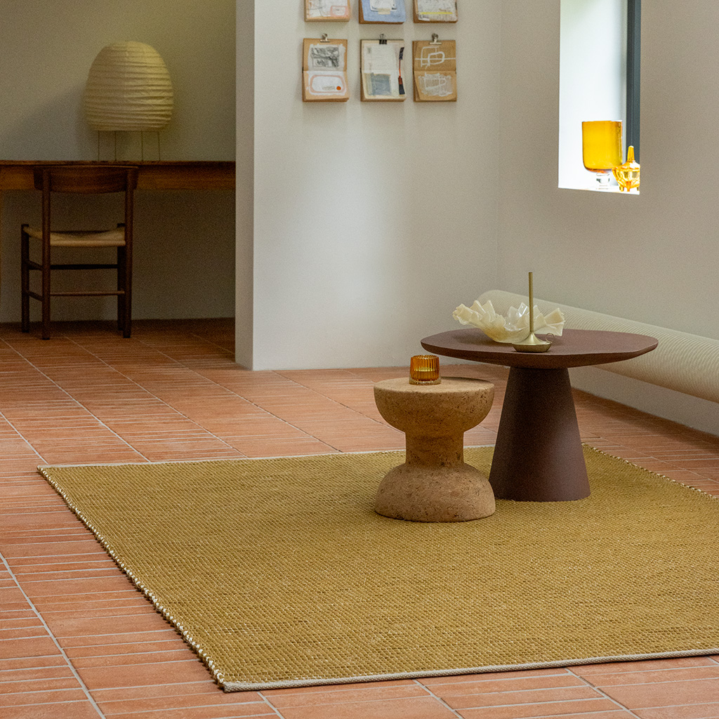 Tapis Frame moutarde | Taille: 170 × 240 cm