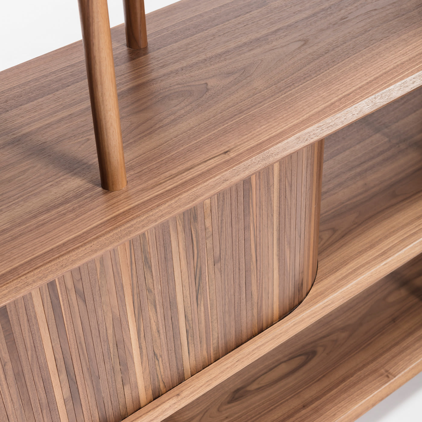 Moderne modulaire Canaletto walnoten boekenkast