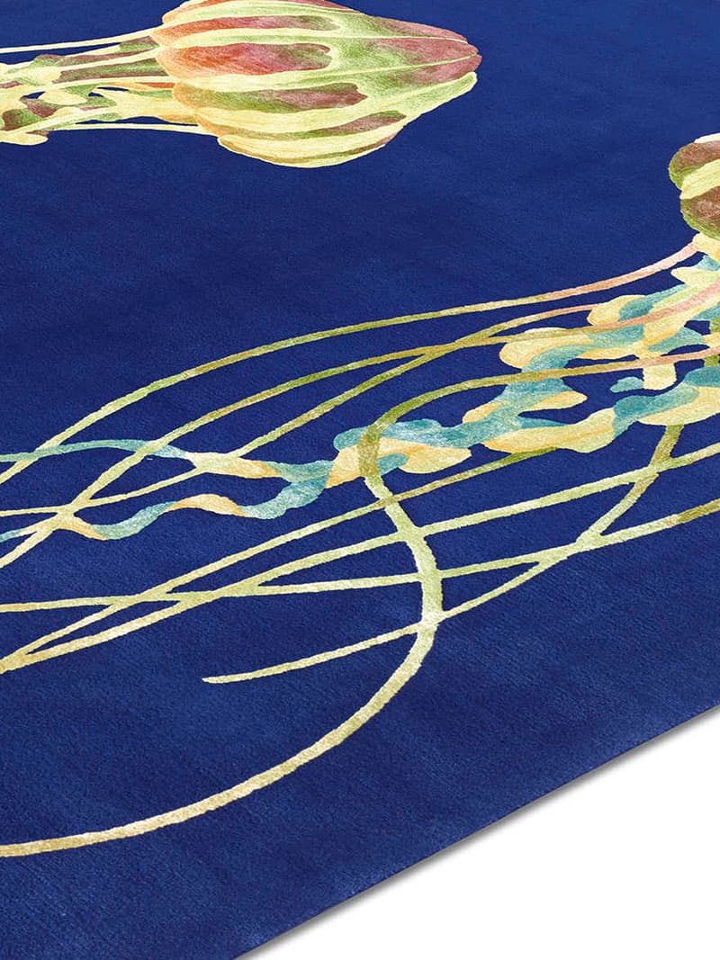 Tapis noué à la main Jellyfish