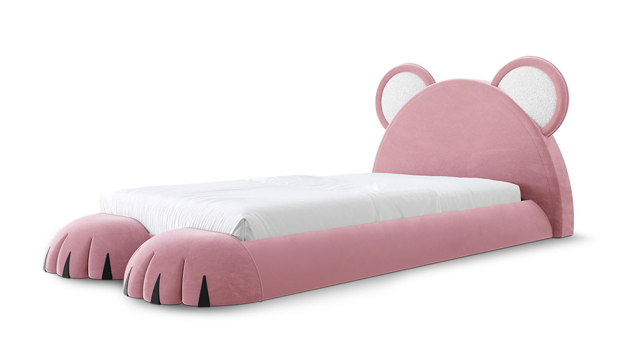 Pluizige welp bed