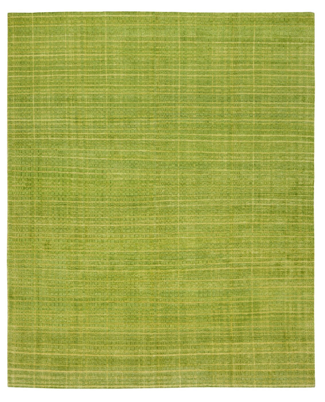Grid groen vloerkleed | Maat: 250 × 300 cm