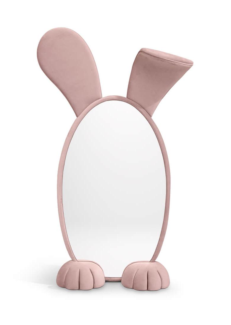 Miroir sur pied Lapin Wonderland