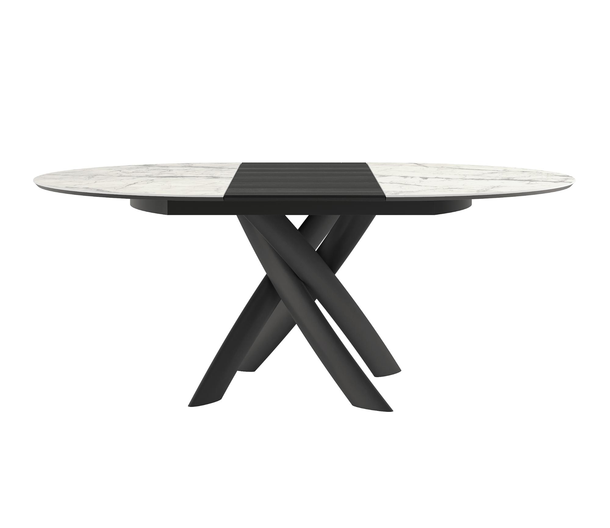Table à manger ronde extensible Style