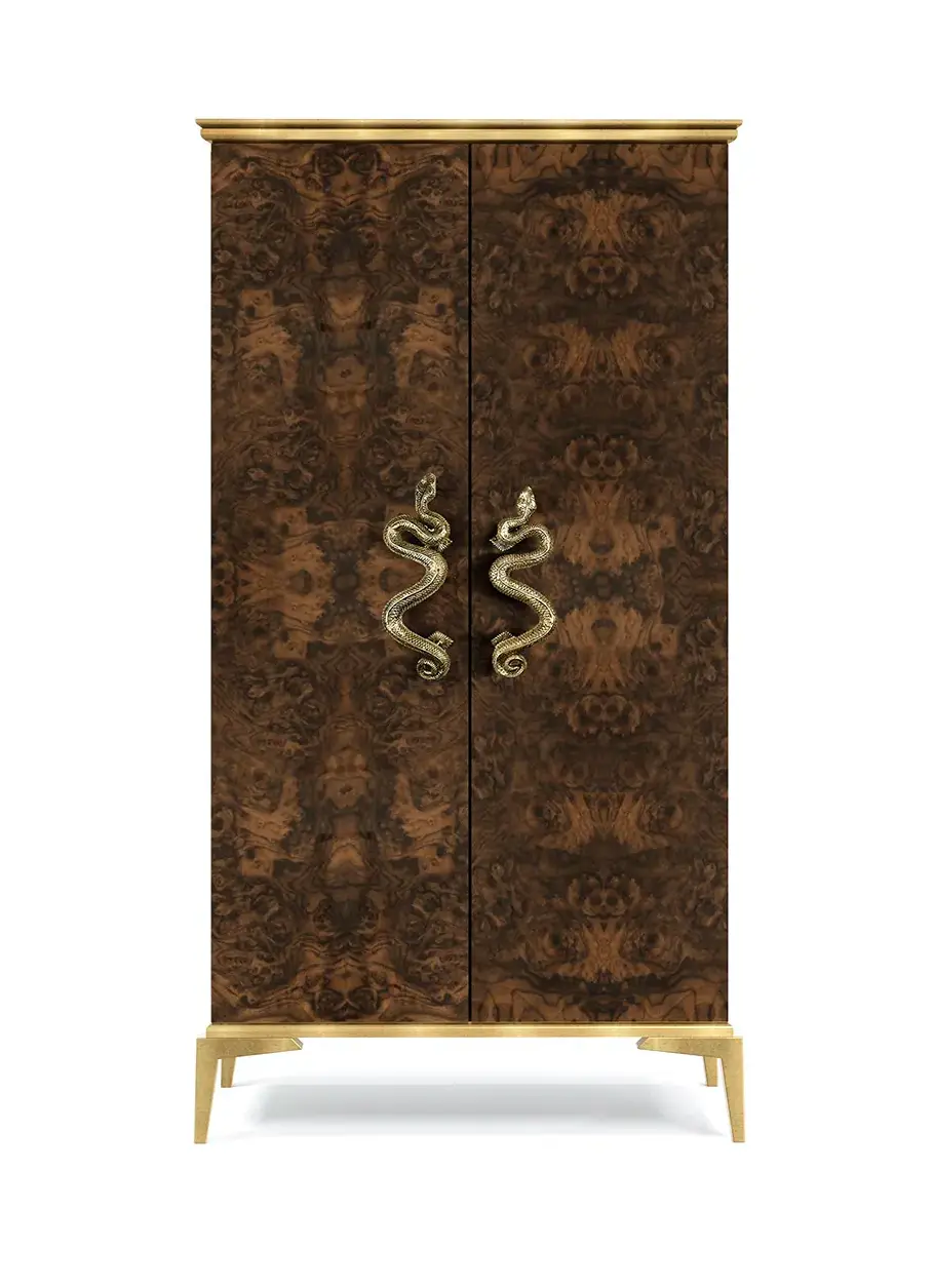 Armoire Nirvana en ronce de noyer